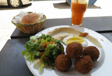 Falafel is a deep‑fried ball or patty