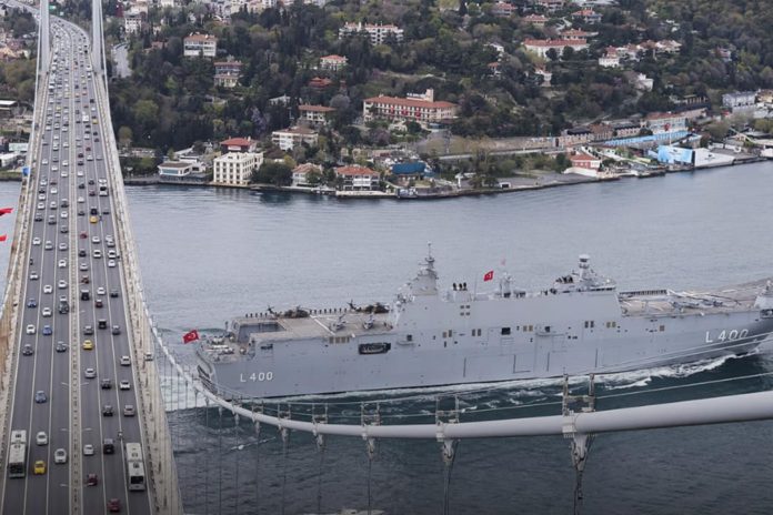 إلى جانب دبابة ألطاي ضمت البحرية التركية أيضاً سفينة TCG ANADOLU لأسطولها كأكبر سفينة حربية محلية الصنع